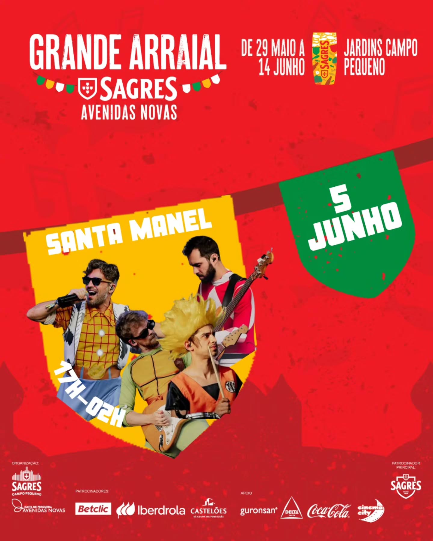 Grande Arraial Sagres Avenidas Novas — 8/16